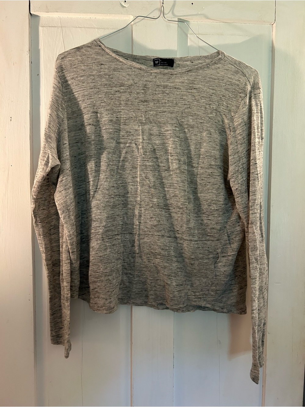 Light Gray Women's Long-Sleeve Pullover top